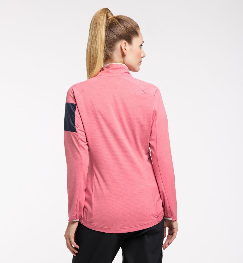 Haglöfs Womens Mirre Mid Layer Pink New Zealand 23854SIYR